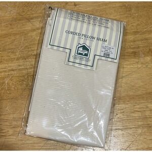 Columbine Cody Home Collection‎ Corded Standard Pillow Sham Natural